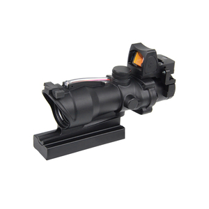 Mira telescópica Luger 4x32 ACOG con aumento 4X, retícula roja/verde, accesorios de caza, mira láser de 11mm/20mm, mira láser <span class=keywords><strong>para</strong></span> caza - Product Image 1