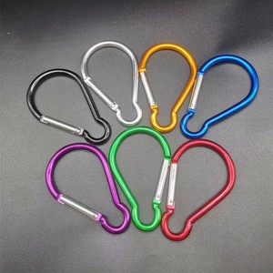 Aluminum Alloy <b>Bulb</b> Shaped Carabiner 20kg Load Multi Purpose Hook For Outdoor Camping Climbing Ropes - Product Image 4