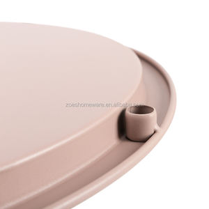 Schwarze Dekoration günstige runde Form Beistelltische für Wohnzimmer und Schlafzimmer moderner Beistelltisch für Metall-Kaffee-Tisch - Product Image 6