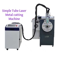 Cortadora Láser Económica Simple para Tubos Metálicos de 6000 mm, Grabadora de Tubos de Acero Delgados de 1 mm, 2 mm, 3 mm, 1500 W