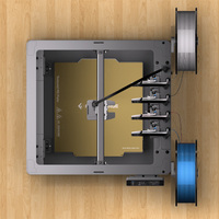 Nuova Stampante 3D Automatica Flashforge Creator 5 con 4 Ugelli, Volume di Stampa 256x256x256mm, Supporto PLA e Stampa a 4 Colori (Modello 2026)