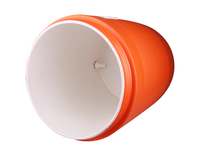 Glacière en plastique ronde de 28 L pour la pêche en plein air, boîte à boissons avec robinet, glacière à glace, coffre, logo personnalisé