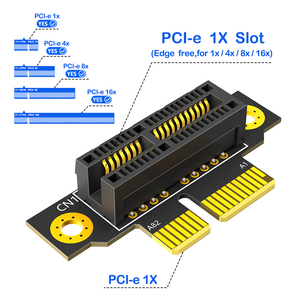 <span class=keywords><strong>PCI</strong></span>-e 1X a 1X 3,0 Adaptador de tarjeta de extensión de <span class=keywords><strong>CPU</strong></span> vertical inverso de 90 grados Servidor 1U Compatible con dispositivo <span class=keywords><strong>PCI</strong></span> Express X1 X4 X8 X16 - Product Image 2