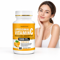 Complément alimentaire à mâcher au goût d'orange, formule bien-être quotidienne, comprimés de vitamine C liposomale