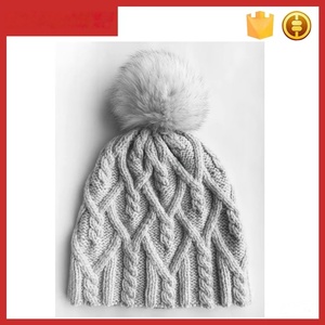 T125-3 femmes filles fourrure Pom Pom Beanie chapeau hiver Faux <span class=keywords><strong>lapin</strong></span> raton laveur chapeau - Product Image 4
