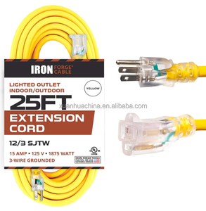 Câble d'extension extérieur de 75 pieds 12 AWG, NEMA 5-15P vers 5-15R, 15A 1875W, homologué ETL, orange - Product Image 4