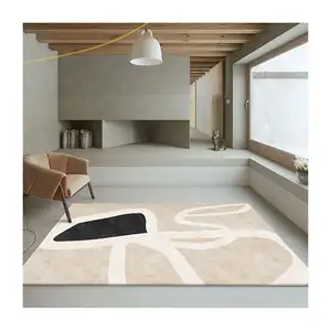 家庭客厅地毯和地毯波斯地毯装饰卧室休息室地毯柔软蓬松门垫