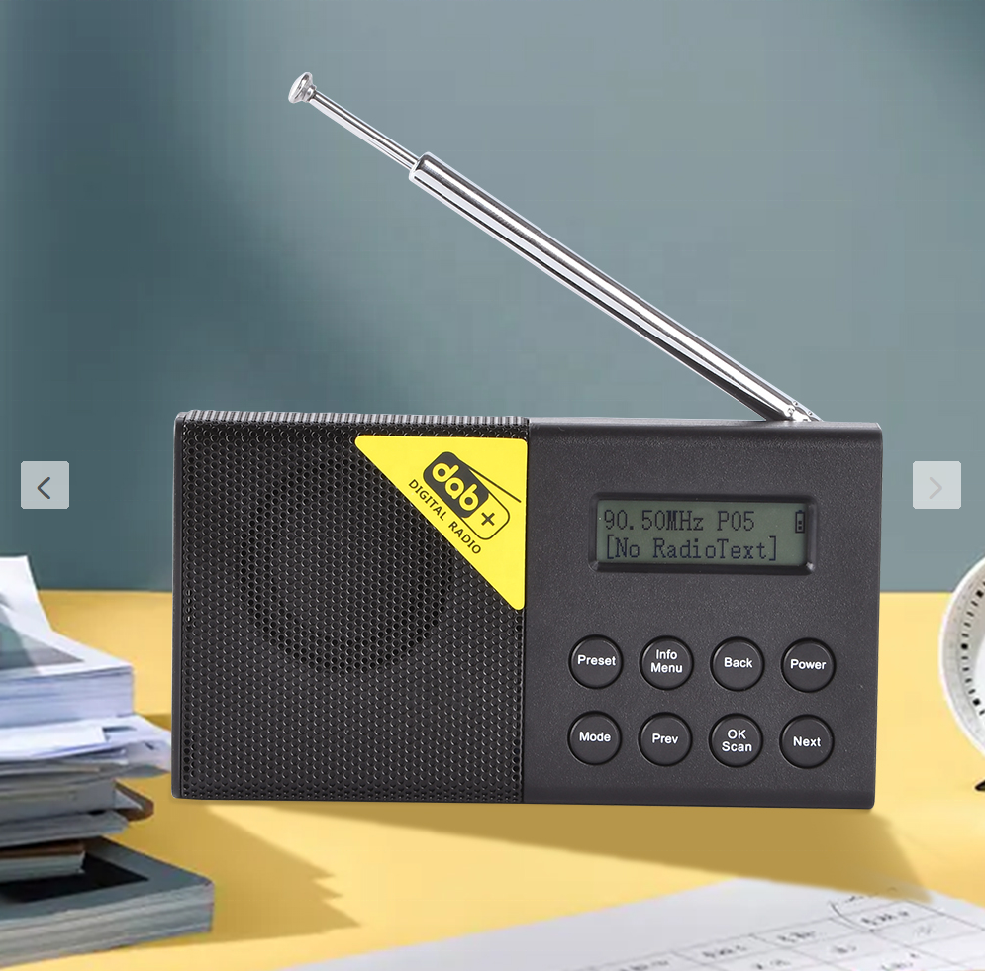 Radio Portable DAB/DAB+/FM Avec Bluetooth Et Batterie Rechargeable - Noir, Neuf Sous Emballage