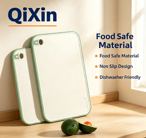 Tabla de cortar de paja de trigo de doble cara antideslizante con orificio para colgar, apta para alimentos, para carne, verduras y frutas - Product Image 6