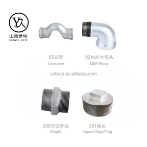 291 plain plugs Malleable Iron Pipe Fittings with BS threads, plain high quality fire fighting