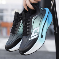 Chaussures de course pour hommes, style tendance, respirantes, semelle extérieure en caoutchouc hautement élastique, légères, baskets décontractées tendance