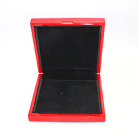 Boîte de rangement de bijoux en bois luxueuse avec logo personnalisé pour boîtes à pendentifs