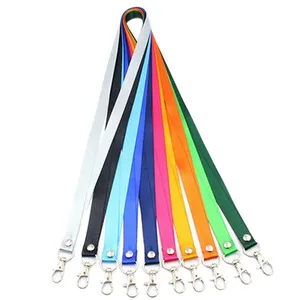 China Factory Price Neck Strap Lanyard Safety Breakaway for Mobile Phone USB Holder ID Name Badge Holder Keys Metal Clip Lanyard