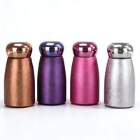 Botol Termos Pintar 230ml dengan Layar LED Penunjuk Suhu, Lapisan Titanium, Dinding Ganda Stainless Steel, Motif Retak Es