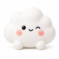Jouet Squishy ZW en forme de boulette, tendance 2026, nouveau design nuage, rebond lent, super doux, mignon, jouet anti-stress