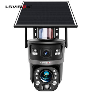 Caméras de sécurité PTZ LS VISION Ubox 4G/Wifi, vision nocturne couleur, solaires, étanches IP66, audio bidirectionnel, double objectif 6MP, double écran - Product Image 2