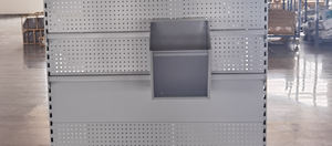 فتحة خلفية لوحة جندول رفوف مع قضيب متقاطع مع صناديق ديلي على البار في السوبر ماركت - Product Image 5