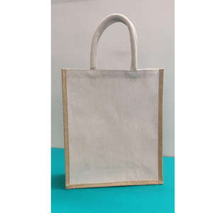 กระเป๋าผ้าแคนวาสธรรมดาพร้อมซิปปิดและดีไซน์เชือกรูด สำหรับการช้อปปิ้ง การเดินทาง การใช้งานประจำวัน และการบรรจุภัณฑ์ของขวัญ - Product Image 2