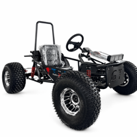 Go Kart Eléctrico Todoterreno para Adultos, con Volante, Llantas de 10 Pulgadas, Asiento Individual, Batería de Litio sin Escobillas