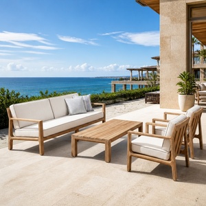 Ensemble <span class=keywords><strong>de</strong></span> canapés <span class=keywords><strong>de</strong></span> <span class=keywords><strong>jardin</strong></span> modulaires <span class=keywords><strong>de</strong></span> luxe <span class=keywords><strong>en</strong></span> bois massif, imperméables, design moderne, pour hôtels, vente <span class=keywords><strong>en</strong></span> gros à prix abordable - Product Image 2