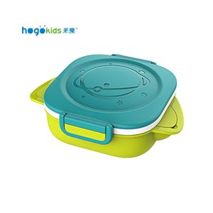 Assiettes à vaisselle pour bébé avec couvercles ensemble de bols en Silicone Anti-déversement bol pour bébé - Product Image 1