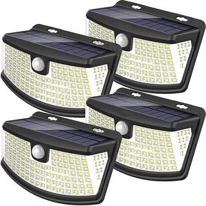 Solar Lights 120 LED with Lights Reflector 270 Degree Wide Angle IP65 Waterproof Security Lights for Front <strong>Door</strong> Yard Garage - Product Image 1