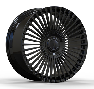 Nouvelle jante en alliage d'aluminium forgé concave brossé noir hyper doré, logo personnalisé, <span class=keywords><strong>Mercedes</strong></span> Classe S <span class=keywords><strong>Maybach</strong></span>, 17-24 pouces, <span class=keywords><strong>4x4</strong></span> - Product Image 1