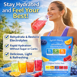 Poudre d'électrolytes sans sucre pour boisson sportive hydratante, zéro calorie, poudre d'électrolytes Keto, sachets portables, marque privée - Product Image 3
