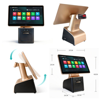 Systèmes de point de vente tout-en-un, caisse enregistreuse Android avec imprimante intégrée de 58 mm, haut-parleur pour terminal de restaurant, appareil POS Caja