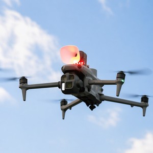 Megáfono para Dron JZ H1G, Altavoz de 120dB con Luz Estroboscópica RGB, Intercomunicador Bidireccional para <span class=keywords><strong>DJI</strong></span> <span class=keywords><strong>Matrice</strong></span> 4E/4T <span class=keywords><strong>Mavic</strong></span> 3E/3T - Product Image 3