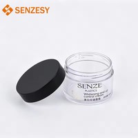 SENZESY - Envase de 50 ml, Cilindro PET Duradero, para Crema Facial, Mascarilla Capilar, Tarro para Crema, Tapa de Rosca, Envase Premium para Cosméticos Faciales