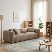2026 Neues Design Modernes Luxus-Wohnzimmermöbel Vakuumkomprimiertes Hochdichtes Schaumstoff-Modulsofa mit Wolken-Schwamm-Effekt