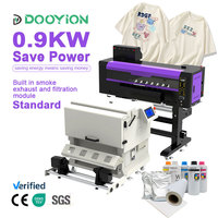 Imprimante DTF professionnelle Dooyion et four en bundle I3200 I1600 60cm double tête avec secoueur de poudre Impression DTF A1 pour l'impression de t-shirts