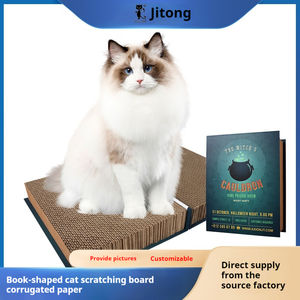 Customized Book Style <b>Cat</b> Toy Creative Corrugated <b>Cat</b> Nest Scratching Board Wear-Resistant <b>Cat</b> <b>Tree</b> Scratcher - Product Image 2