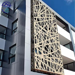 Façade perforée en aluminium, panneau de façade métallique découpé au laser, mur-rideau décoratif en aluminium perforé pour les façades des bâtiments commerciaux - Product Image 3