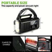 Vente chaude d'urgence 10000mAh batterie manivelle solaire AM FM NOAA Radio avec lampe flash pour l'extérieur