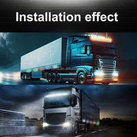 Prix d'usine, vente chaude : Feux clignotants LED de type « œil démoniaque » pour grille de camion 12V-24V, feux d'avertissement LED pour voiture