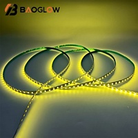 Bande LED COB DC 12V 7.2W/M, bande LED extérieure, PCB 6mm, bande LED haute efficacité, rouge, vert, bleu, rose, jaune doré, lampes