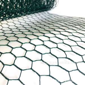 Clôture en treillis métallique hexagonal en acier revêtu de PVC, rouleau de 1x50m pour poulailler, filet pour volailles, <span class=keywords><strong>cage</strong></span> pour petits animaux, barrière de sécurité pour cour - Product Image 3