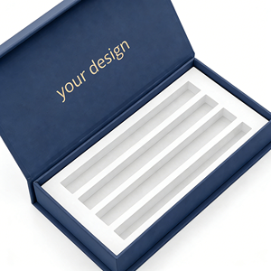 กล่องของขวัญเครื่องสำอางแบบแม่เหล็กพับได้ ดีไซน์หรูหรา สำหรับน้ำหอม โลชั่น เซรั่ม ครีม และผลิตภัณฑ์ความงาม - Product Image 2