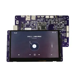 IDO-SMLCD72-V1-2EC Bersertifikasi LVGL 7 Inci Dual Core Resolusi 1920X1080 Tampilan Layar LCD Sentuh Mipi Berdasarkan SSD201 SSD202