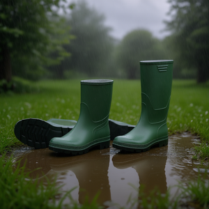 Botas de Lluvia Verdes Ttake Tronchetto 38 con Suela Negra - Product Image 3