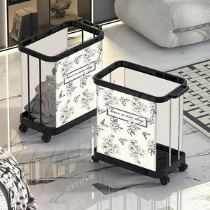 Cesto para <span class=keywords><strong>Ropa</strong></span> con Ruedas de Plástico Imprescindible, con Ruedas Portátiles y Compartimento Espacioso, Ahorra Tiempo en el <span class=keywords><strong>Baño</strong></span> y el <span class=keywords><strong>Armario</strong></span> - Product Image 3