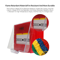 Bouton de réinitialisation d'alarme incendie, point d'alarme manuel, détection d'incendie, bouton d'urgence bipolaire avec couvercle, utilisé pour système d'alarme