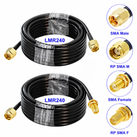 LMR-240 SMA Male ke SMA Male/SMA Female Connector LMR240 RF Coaxial 50-4 Pigtail WiFi Router Antenna Extension Cord Jumper Cable
