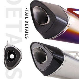 51mm universel moto <span class=keywords><strong>Yoshimura</strong></span> modifié tuyau d'échappement en Fiber de <span class=keywords><strong>carbone</strong></span> <span class=keywords><strong>silencieux</strong></span> <span class=keywords><strong>silencieux</strong></span> pour PCX125 NMAX155 TMAX530 XMAX300 R11 - Product Image 3