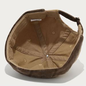 Retro Splicing Washed Two Tone Faded Cotton Docker <b>Cap</b> Men <b>Brimless</b> Hip Hop Baseball Hat Sporty Outdoor Sports Docket - Product Image 5