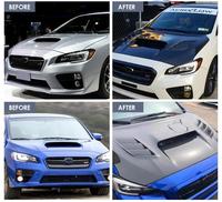 Capot moteur MRD pour Toyota Subaru WRX STI 2015-2018, véritable fibre de carbone, capot de voiture