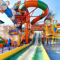 Diseño de Parque Acuático Comercial al Aire Libre, Equipo de Juegos para Parque Acuático, Tobogán Acuático para Piscina en Venta