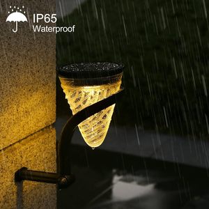 Lámpara LED Decorativa para Jardín 3 en 1, Lámpara de Camino para Exteriores, IP65 Impermeable, de Pared, con Energía Solar, para Caminos, Patios y Jardinería - Product Image 3